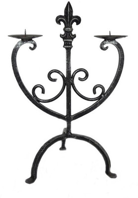 

The Decor Mart Iron Candle Holder(Silver, Pack of 1)