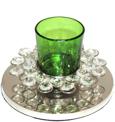 

eSoft Crystal Tealight Holder(Clear, Pack of 1)