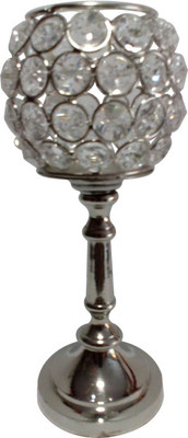

Decor8 Aluminium 1 - Cup Candle Holder(Silver, Pack of 1)