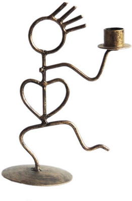 

The Decor Mart Iron Candle Holder(Gold, Pack of 1)