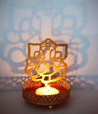

Carnival Stainless Steel 1 - Cup Tealight Holder(Gold, Pack of 1)