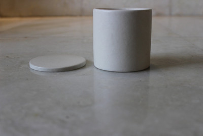 

DECARDO Ceramic Candle Holder(White, Pack of 1)