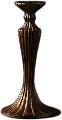 

Foyer Wooden Candle Holder(Gold, Pack of 1)