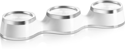 

Newbridge Silverware Game Ceramic 3 - Cup Candle Holder(White, Pack of 1)