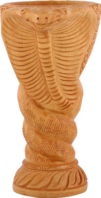 Rajrang Ultra Wooden Candle Holder(Brown, Pack of 1)