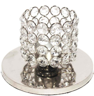 

eSoft Crystal Tealight Holder(Clear, Pack of 1)
