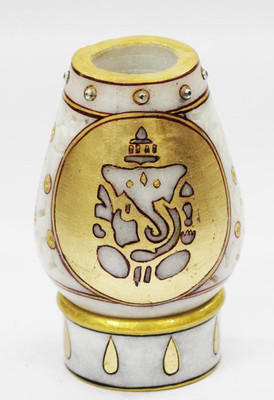 

Craft Junction HandPainted Marble 1 - Cup Tealight Holder(Multicolor, Pack of 1)