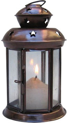 

GAC Trend Lantern Shaped Steel 1 - Cup Tealight Holder(Copper, Pack of 1)