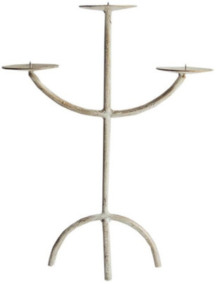 

The Decor Mart Iron Candle Holder(Clear, Pack of 1)