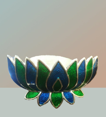 

The Divine Luxury Silver Plated 1 - Cup Tealight Holder(Multicolor, Pack of 1)