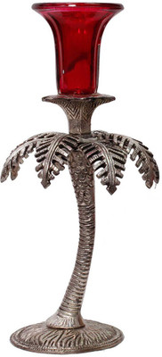 

Shilpbazaar Cast Iron Candle Holder(Silver, Pack of 1)
