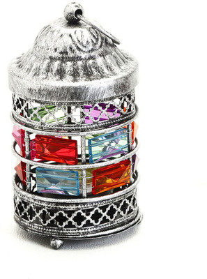 

Aapno Rajasthan Cast Iron 1 - Cup Tealight Holder(Silver, Pack of 1)