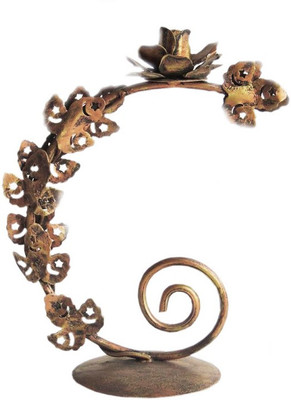 

The Decor Mart Iron Candle Holder(Gold, Pack of 1)