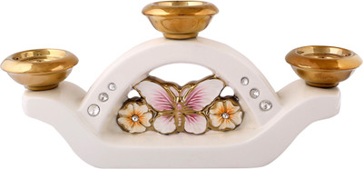 

Giftadia HH2829 Porcelain Candle Holder(Multicolor, Pack of 1)