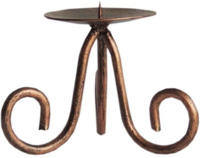 The Decor Mart Iron Candle Holder(Copper, Pack of 1)