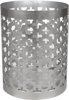

SWHF Stylish Make Iron 1 - Cup Candle Holder(Silver, Pack of 1)