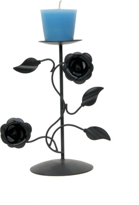 

Aesthetic Decors Iron 1 - Cup Candle Holder(Black, Pack of 1)