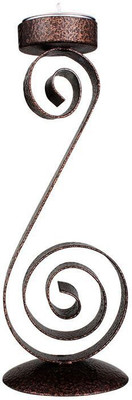 

Bliss Strips Iron 1 - Cup Tealight Holder(Brown, Pack of 2)