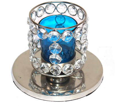

eSoft Crystal Tealight Holder(Clear, Pack of 1)
