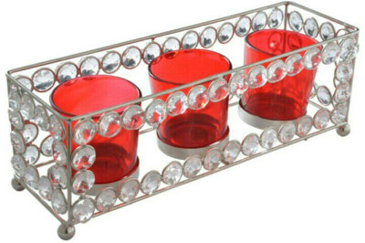 

Sarvsiddhi Iron Tealight Holder(Silver, Pack of 4)
