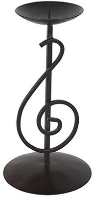 

The Decor Mart Iron Candle Holder(Black, Pack of 1)