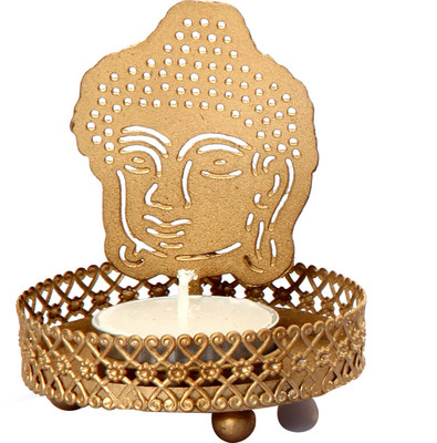 

Divine Twinkler Iron Tealight Holder Set(Gold, Pack of 8)