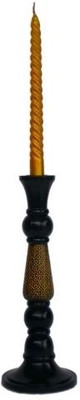 

Artlivo Uber Elegant Taper Wooden 1 - Cup Candle Holder(Black, Gold, Pack of 1)