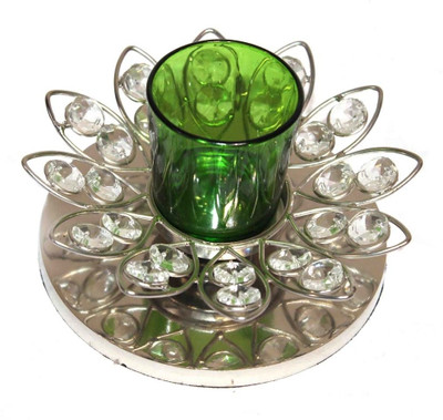 

eSoft Crystal Tealight Holder(Clear, Pack of 1)