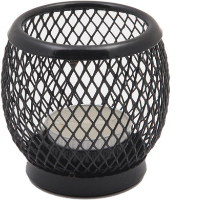 

JaipurCrafts Decorative Bowl Aluminium 1 - Cup Tealight Holder(Black, Pack of 2)