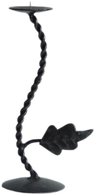 

The Decor Mart Iron Candle Holder(Black, Silver, Pack of 1)