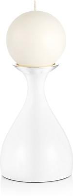 

Newbridge Silverware Dazzle Ceramic 1 - Cup Candle Holder(White, Pack of 1)