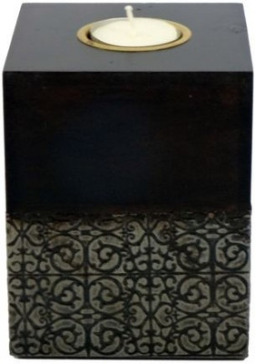

Artlivo Uber Elegant Stands with Tray Ch001 Wooden 1 - Cup Tealight Holder(Black, Pack of 1)