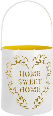 

Chumbak Bucketful Of Sunshine Yellow Large Iron 1 - Cup Tealight Holder(Yellow, Pack of 1)