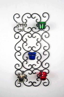

Deboss Cast Iron Tealight Holder(Black, Pack of 1)