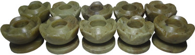 

Avinash Handicrafts Flower shape 4 cm (Set of 10) Stoneware 1 - Cup Candle Holder(Multicolor, Pack of 10)