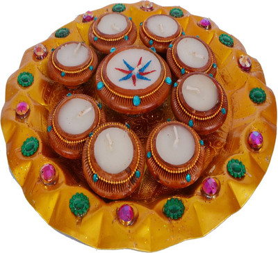 

Shreeng Decorative Candles For Gifts And Home Candle(Multicolor, Pack of 10)