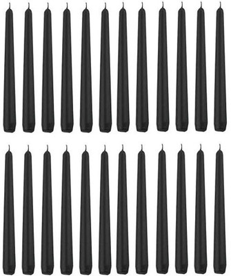 

Atorakushon 24 Pieces Black Tapered Smokeless Scented CANDLE Candle(Black, Pack of 24)