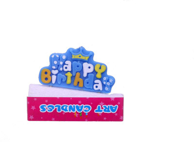 

Funcart Prince Happy Birthday Candle(Blue, Pack of 1)