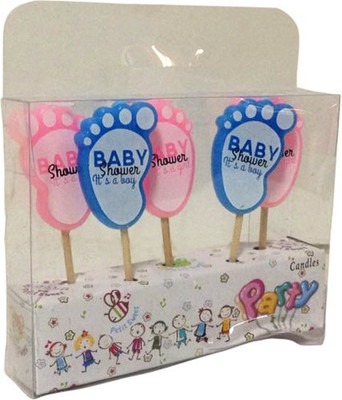 

Funcart Baby Shower Candles Set (5 pcs) Candle(Multicolor, Pack of 5)