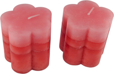 

Indian Ocean Strawberry Fragrance With Natural Scent Pillar Candle(Red, Pack of 2)