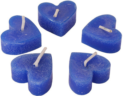 

Starlight Candles CL-016 FLOATING ROYAL BLUE HEARTS CANDLE PACK OF 10 Candle(Blue, Pack of 5)