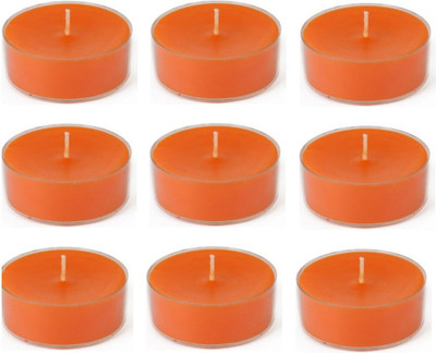 Devinez Smokeless Scented Candle(Orange, Pack of 12)