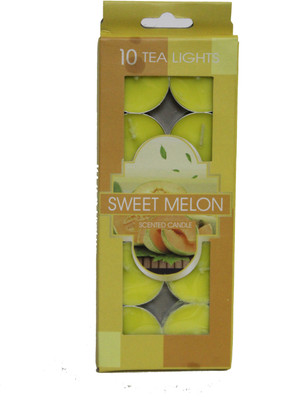 Amazing Bazaar AB SWEET MELON Candle(Yellow, Pack of 10)