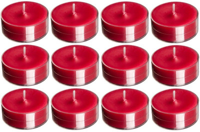 

Devinez Smokless Tealight Candles Candle(Red, Pack of 12)