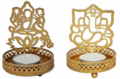 

Funcart Shadow Tealight Candle Holder - Laxmi Ganesha - Combo Set Candle(Multicolor, Pack of 1)