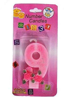 

Indigo Creatives Year 9 Birthday Candle(Multicolor, Pack of 1)