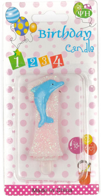 

Funcart Dolphin Candle(Pink, Pack of 1)
