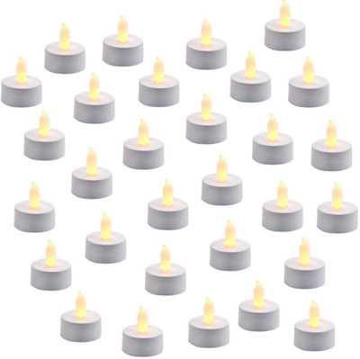 

Home Shop Retails LED Tea Light Candle(Yellow, Pack of 30)