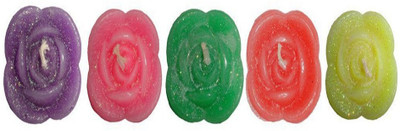 

Atorakushon Rose Flower Smokeless Scented CANDLE Candle(Multicolor, Pack of 40)