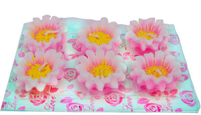 

Shreeng Lotus Shape Multicolor Wax Candle Candle(Multicolor, Pack of 6)